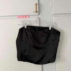 Wild Fable Black Satin Top